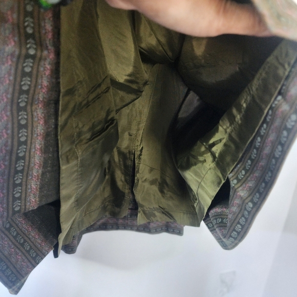 Loden Plankl Austria Cotton Floral Print Pleated Skirt - Picture 8 of 10